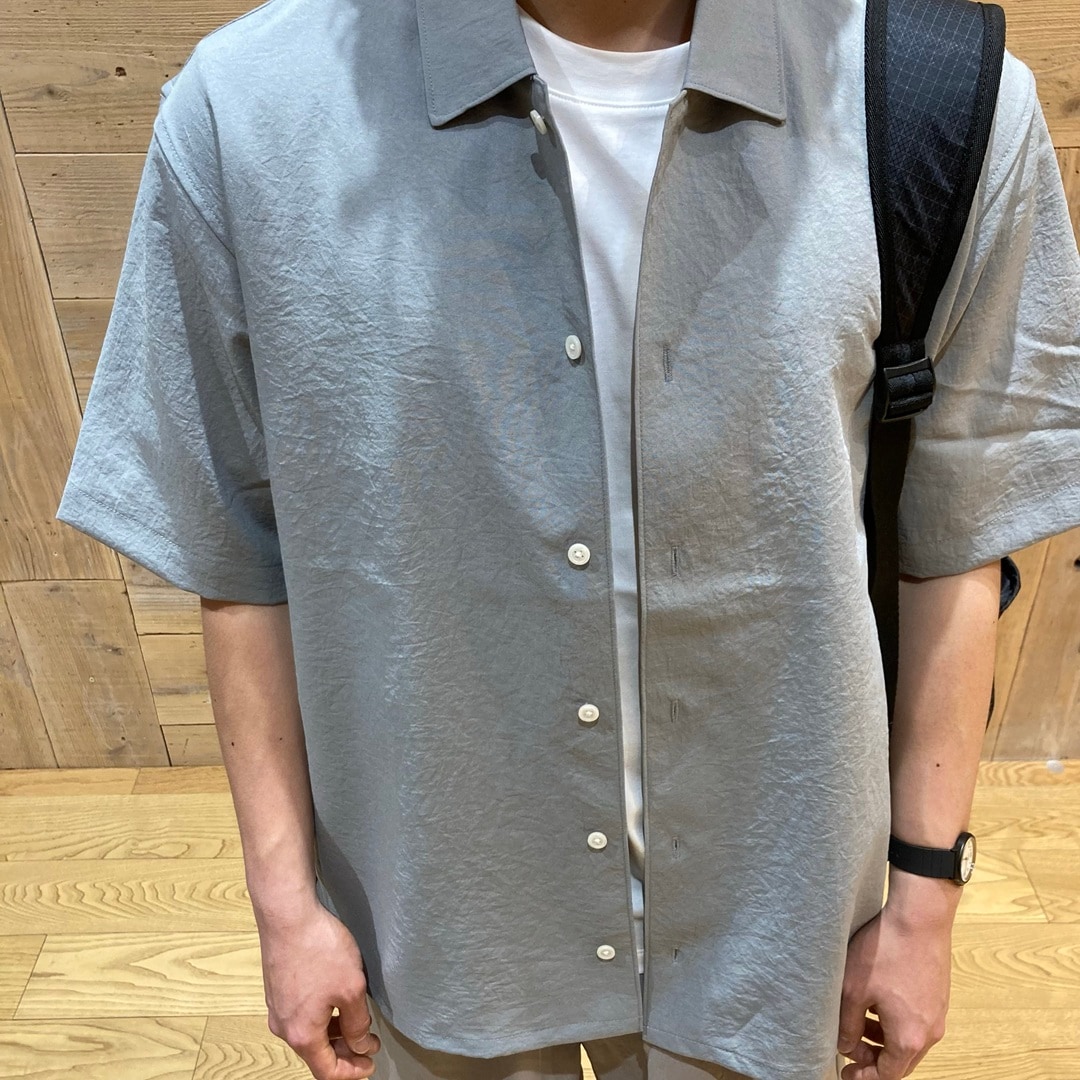 風を通す　半袖シャツ