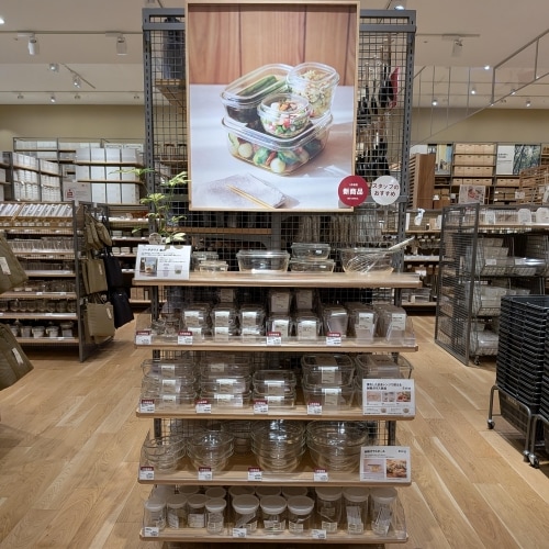 耐熱ガラス容器の売場