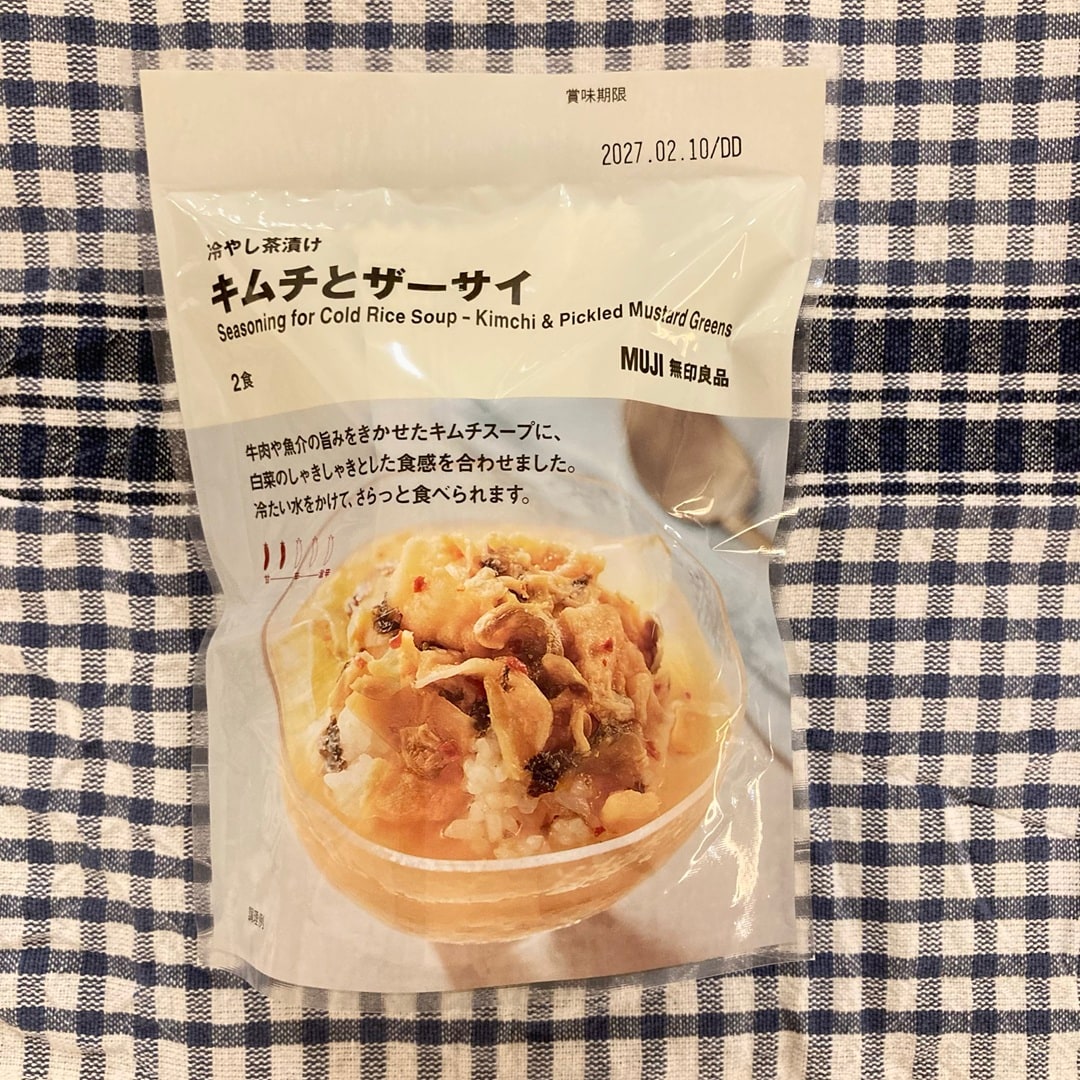 お茶漬け　キムチ