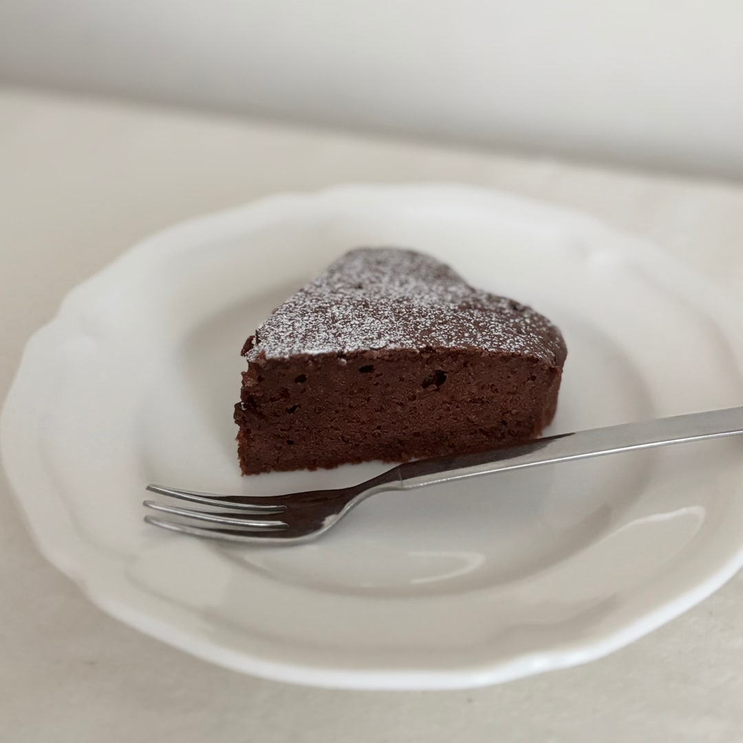 ガトーショコラカット後