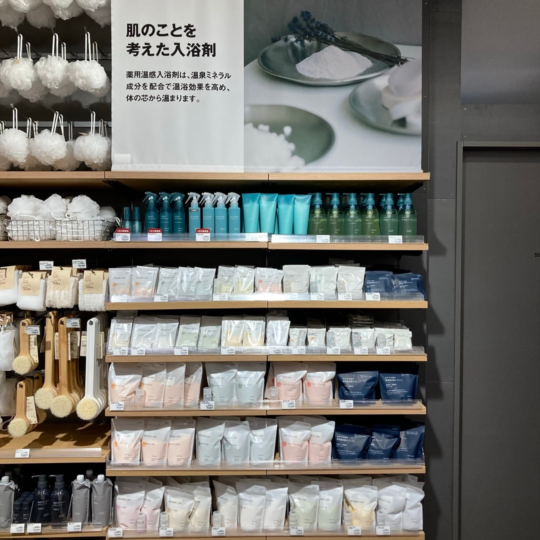 入浴剤の売場写真