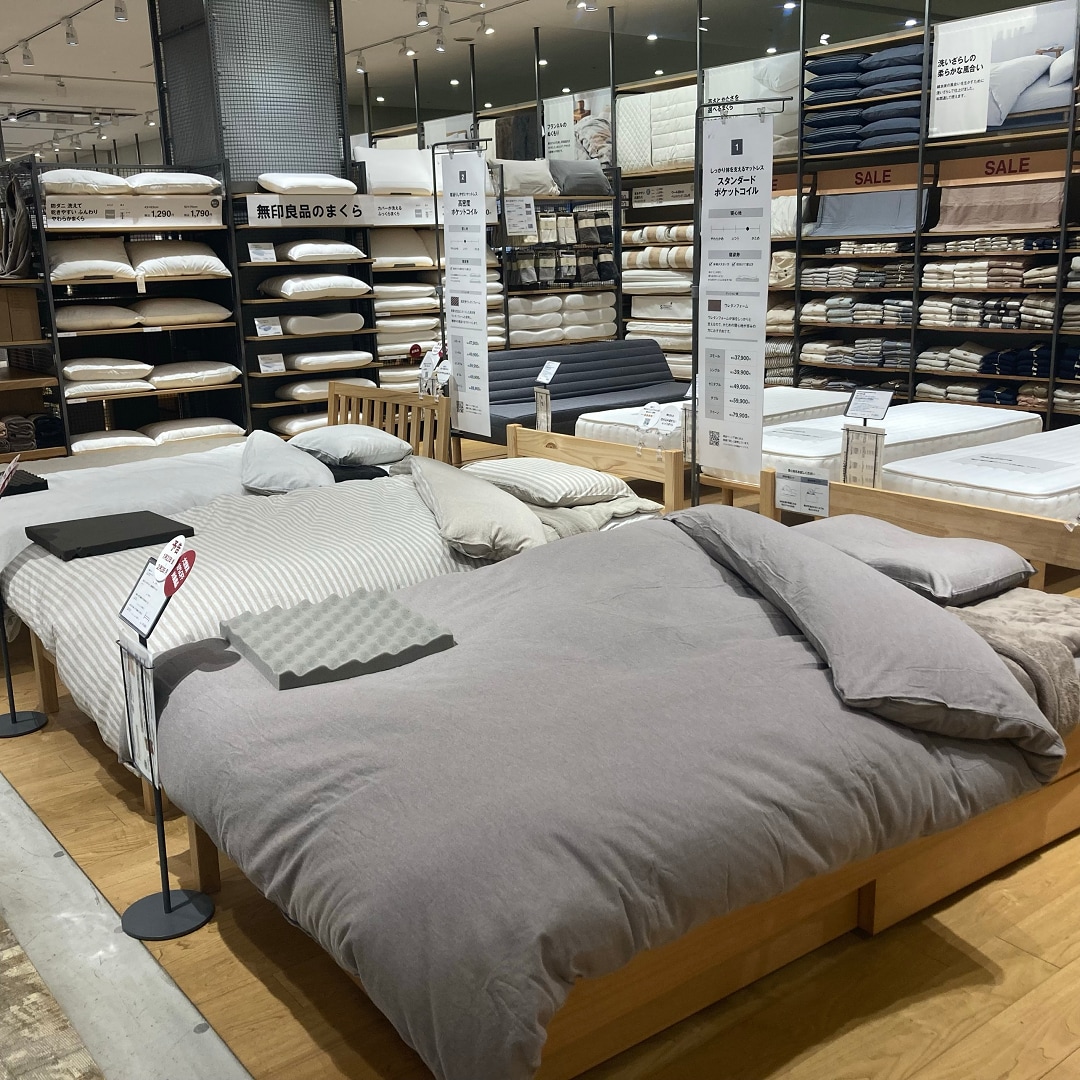 ベッド展示の写真