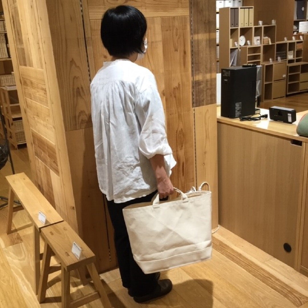 【難波】持ち手付収納バスケット