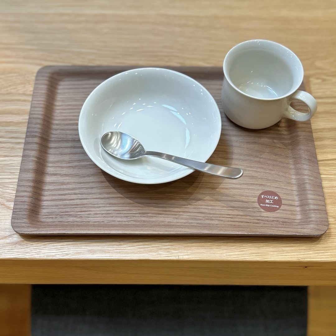 【ハピオ木野】新商品| 木製　すべりにくい薄型トレー_8QRvnt