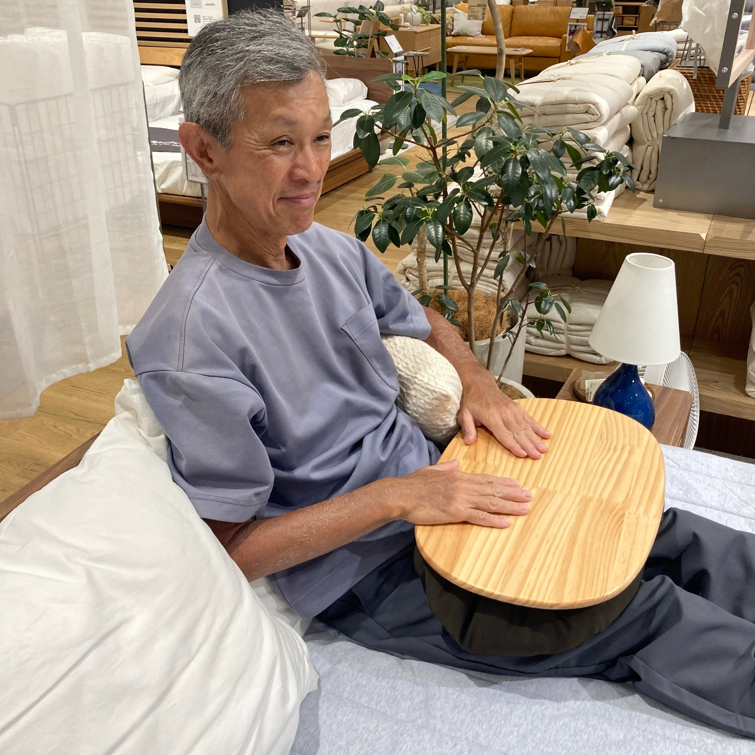 背もたれの様子