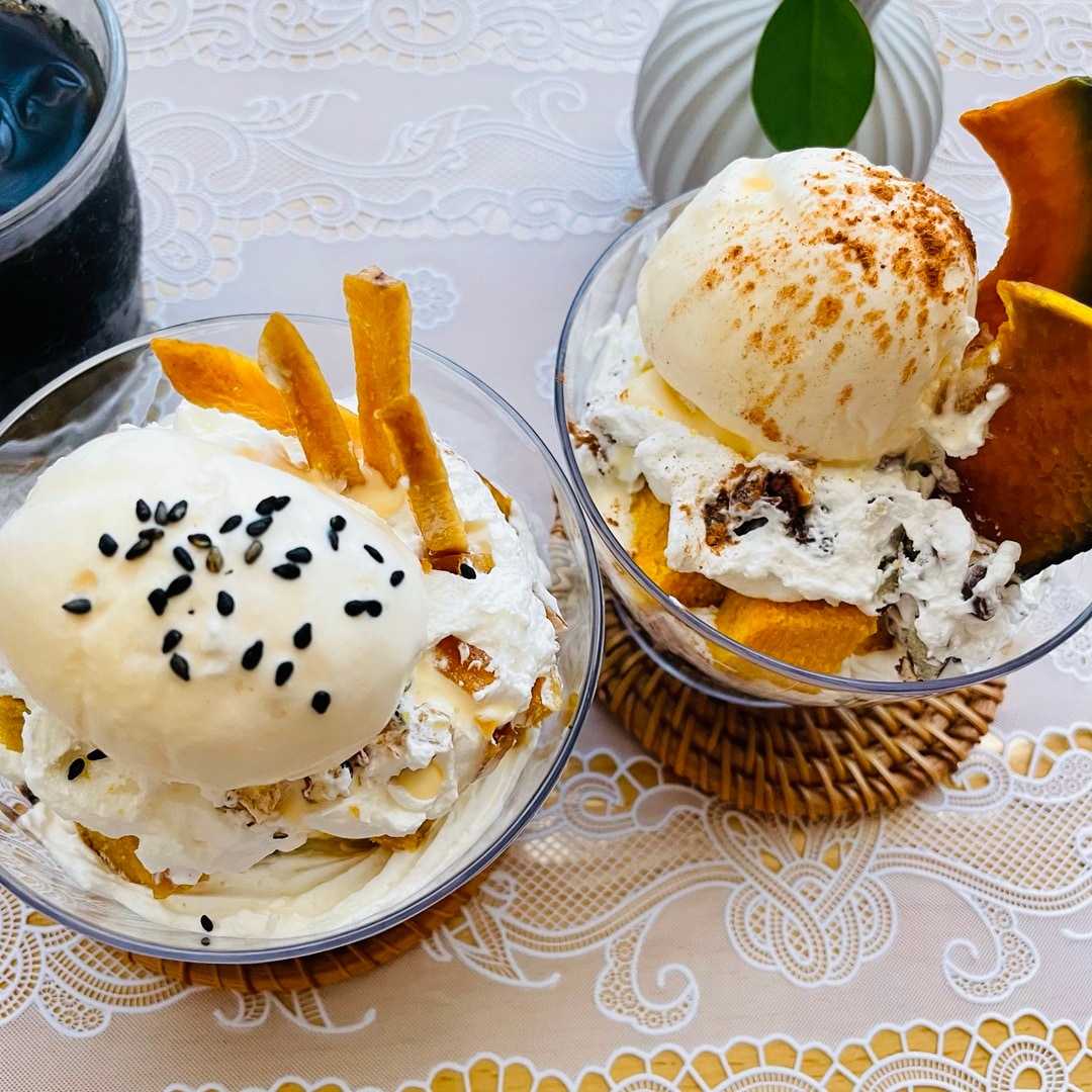 【無印良品500NAMBAなんなん】秋の味覚甘じょっパフェ／みんなでつくるバウム2026_3um0ki