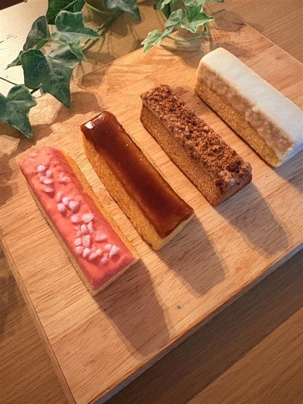 【イオンモール旭川西】9月23日(水)14時頃～『不揃い　焼きとうもろこし風バターバウム』『不揃い　りんご飴風バウム』と不『不揃い　黒糖サーターアンダギー風バウム』『不揃い　オリーブ塩バウム』の試食会を開催いたします。_xX6Szs