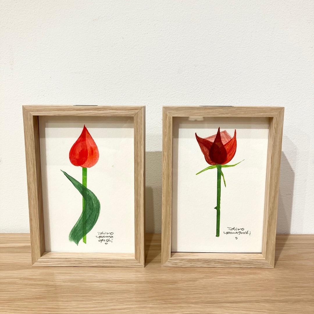 Amazon | 山口一郎 原画 ポストカード 花 | ポストカード・絵柄