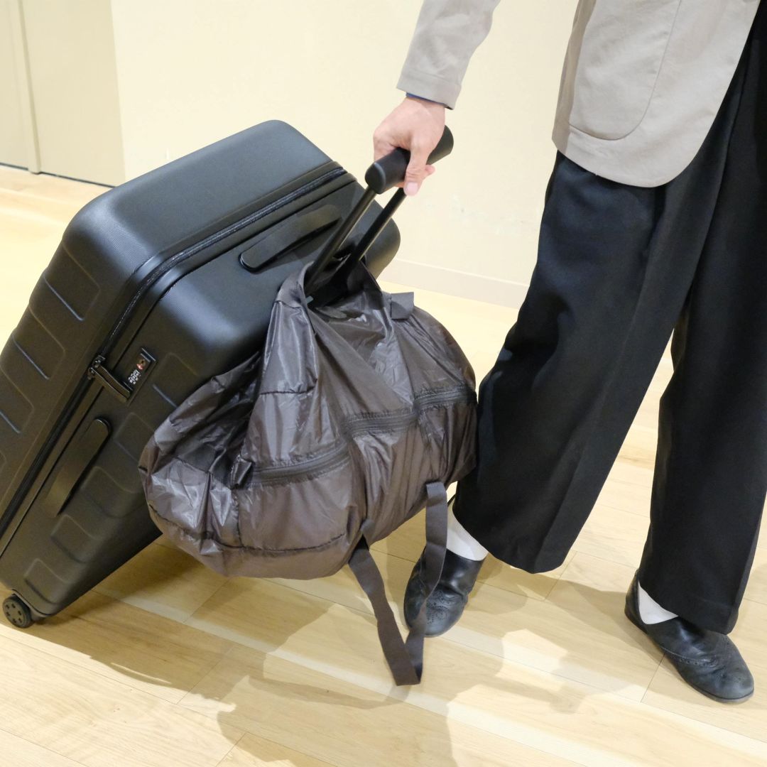 【ゆめが丘ソラトス】【旅行】荷物多めの皆様へ！「軽量ナイロン小さくたためるボストンバッグ」_wjHX5a