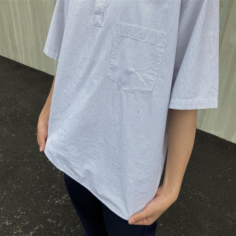 紳士　涼感ヘンリーネック半袖布帛Ｔシャツ