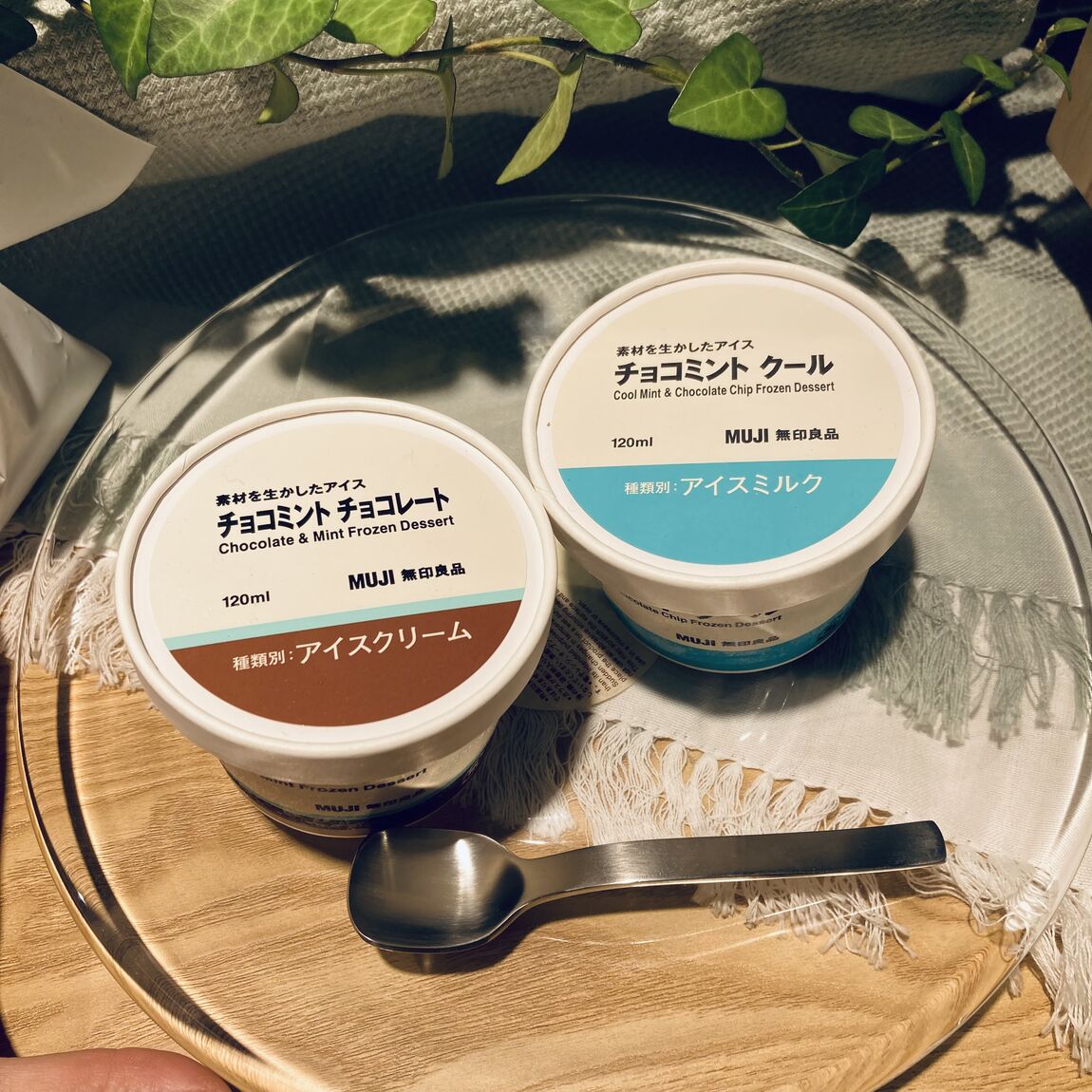 素材を生かしたアイス　チョコミントチョコレート　チョコミントクール