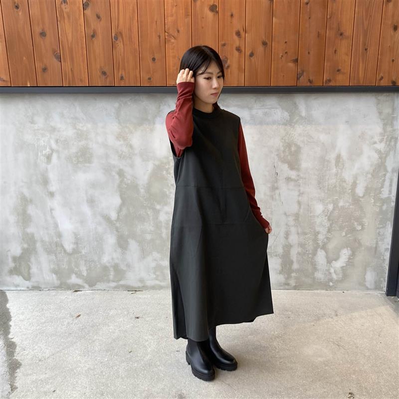 婦人　起毛ジャンパースカート