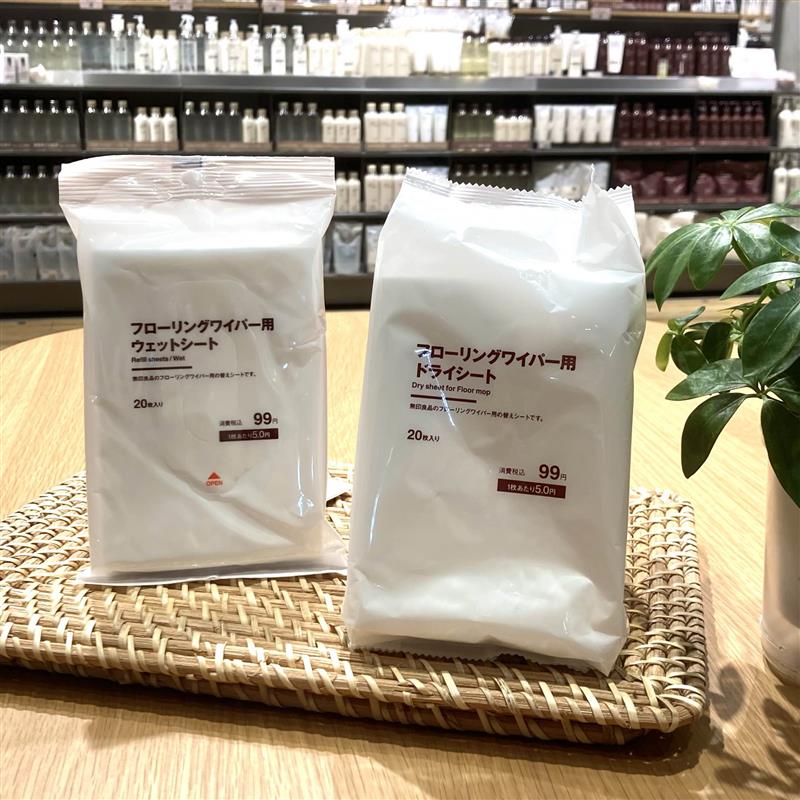 フローリングワイパー用ウェット・ドライシート