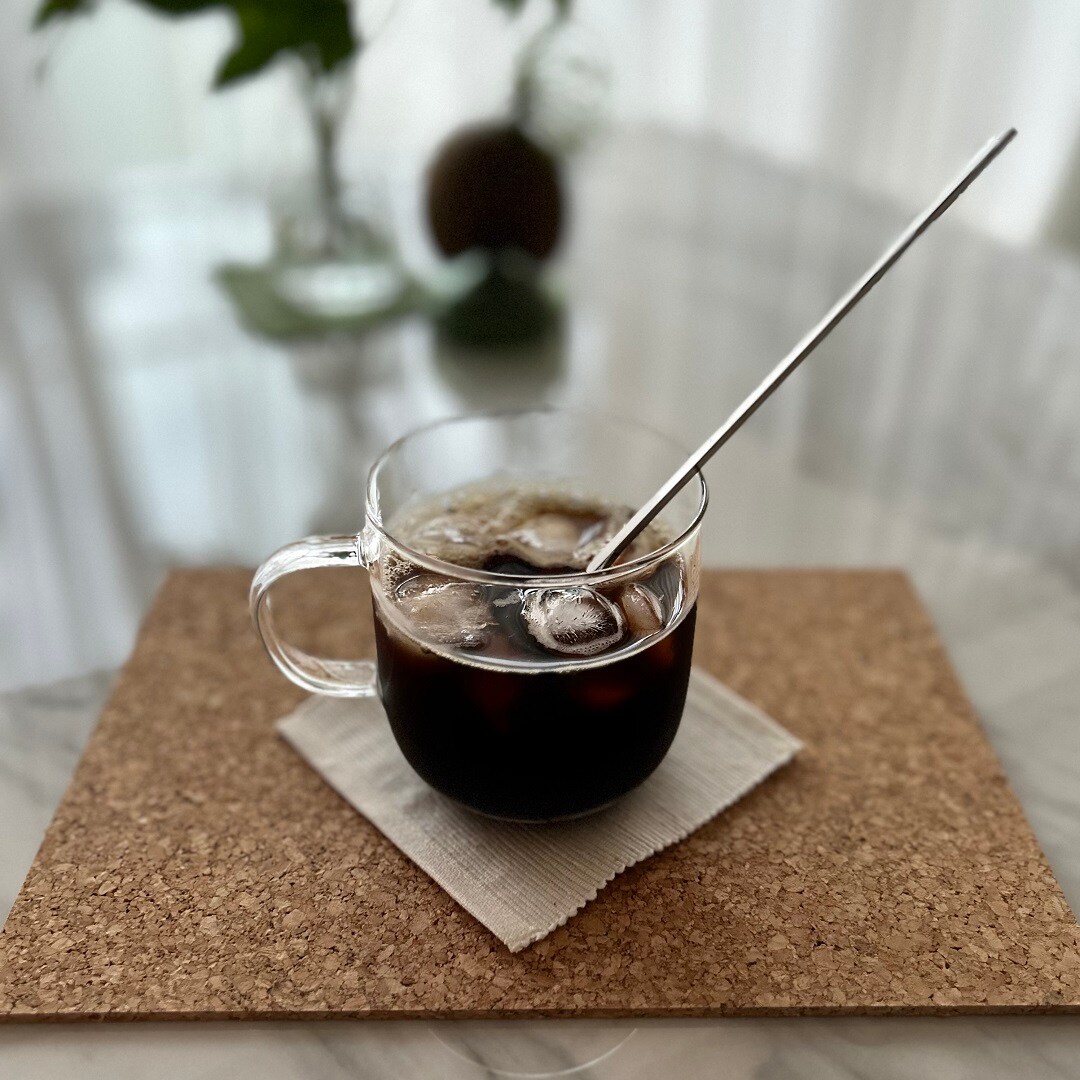 アイスコーヒー入った写真