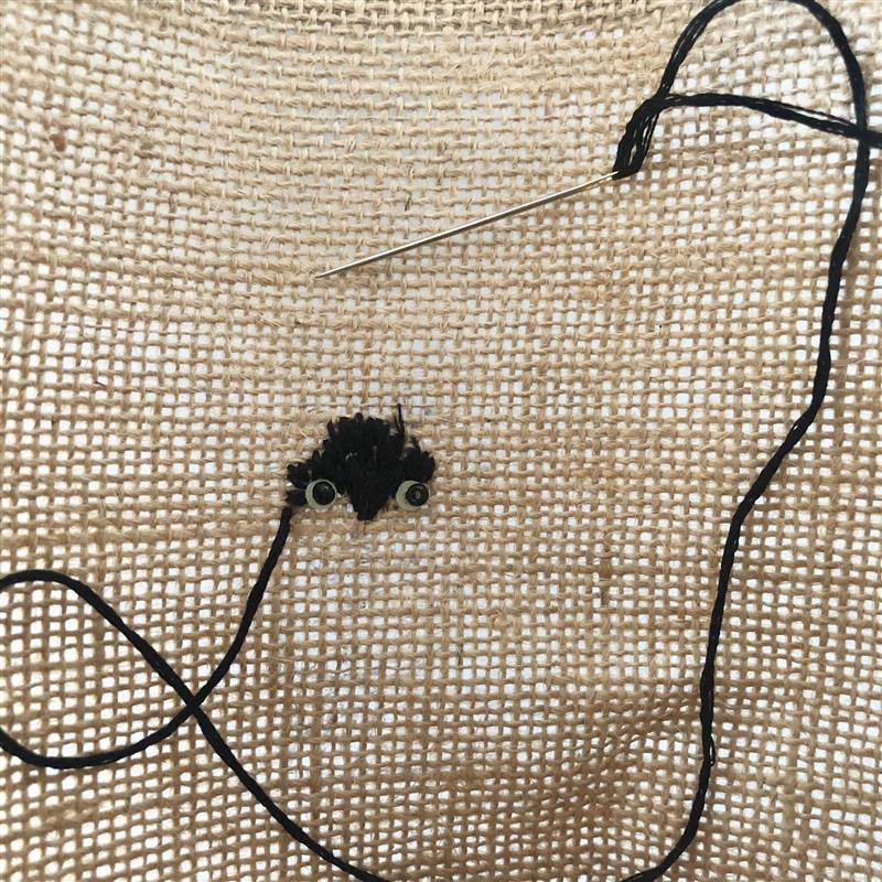 犬おでこ刺繡画像