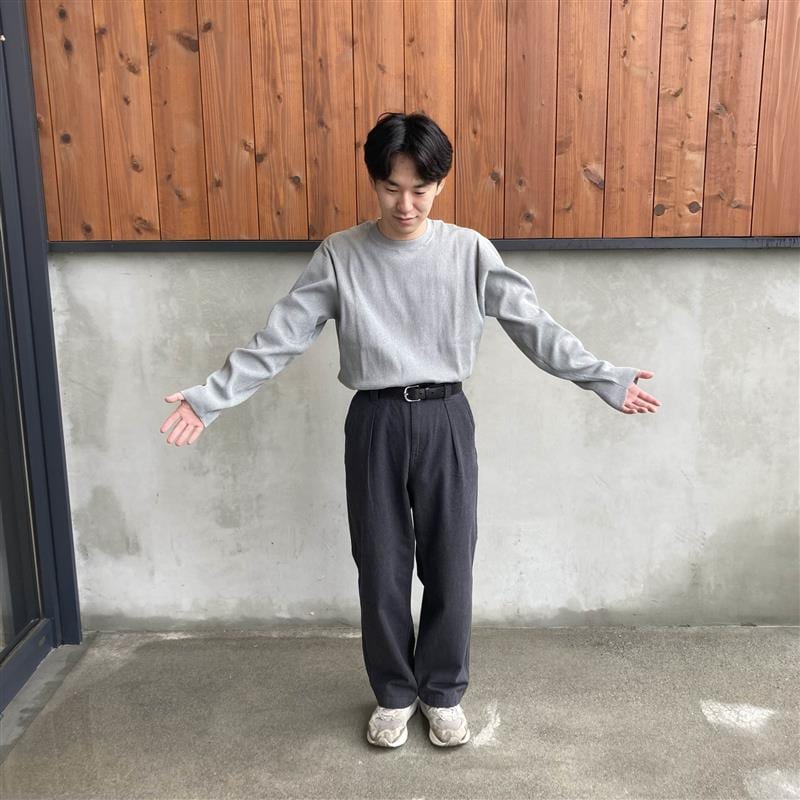 【コープさっぽろぬまのはた】素材に還るリブ編み長袖ニットＴシャツ：165cm_yB1u46
