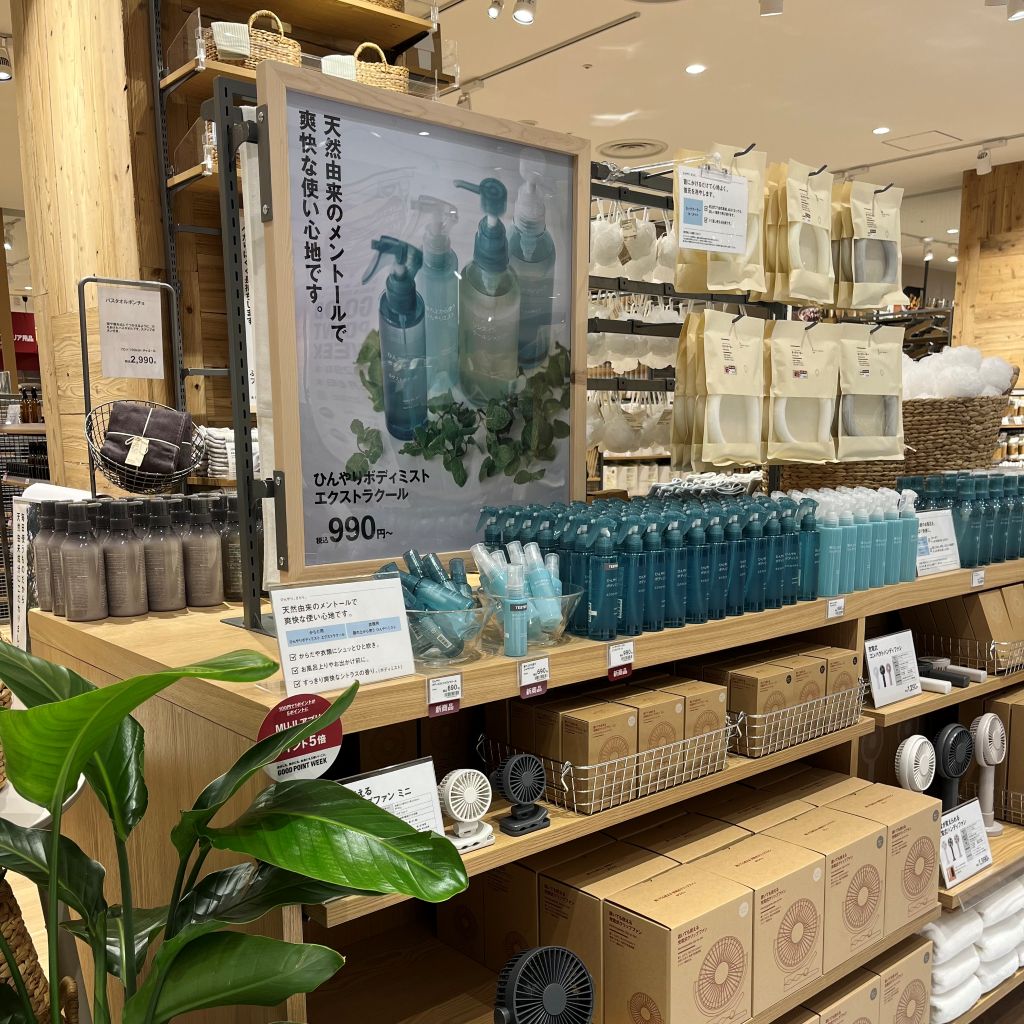 ボディミスト売り場