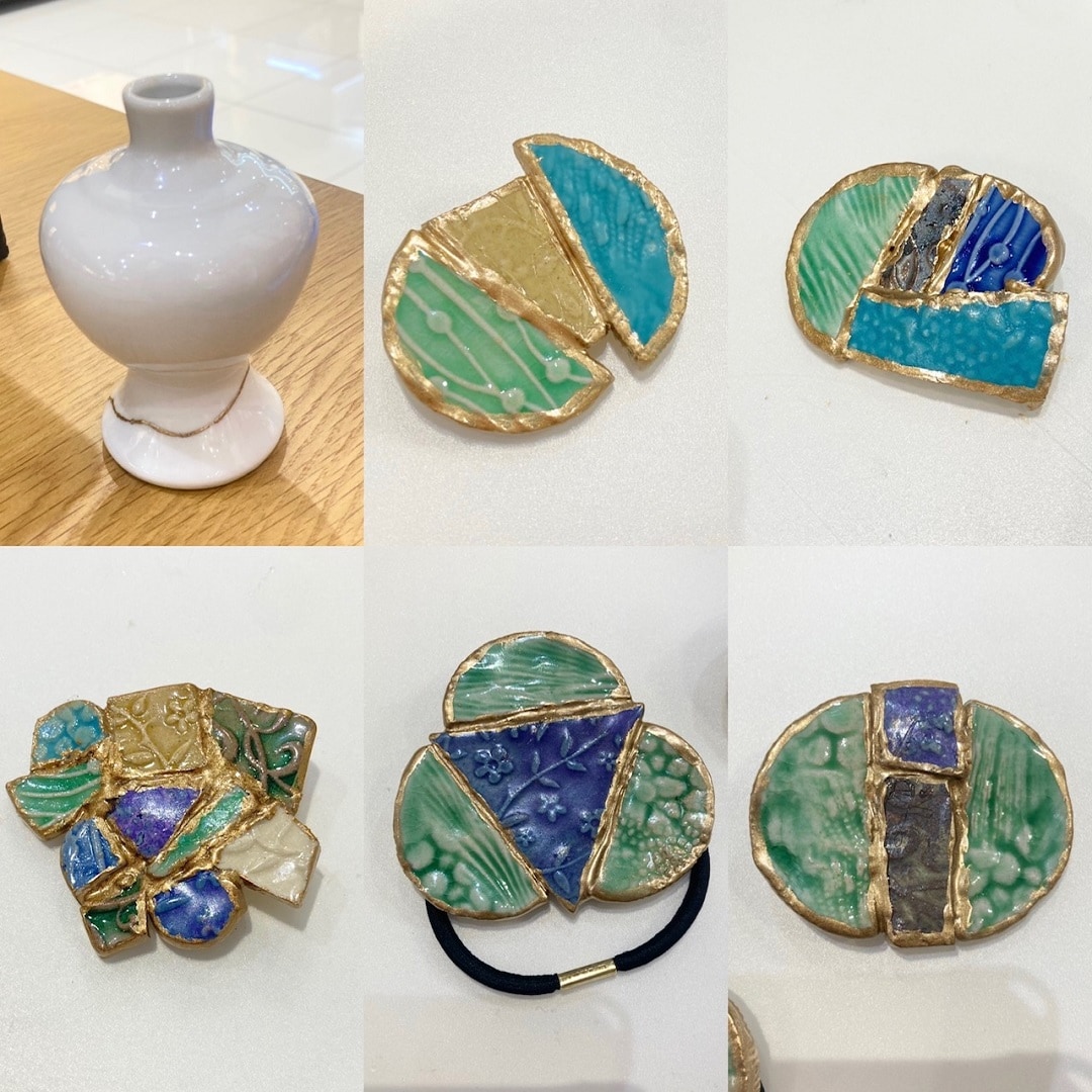 金継ぎペンダント作品の写真