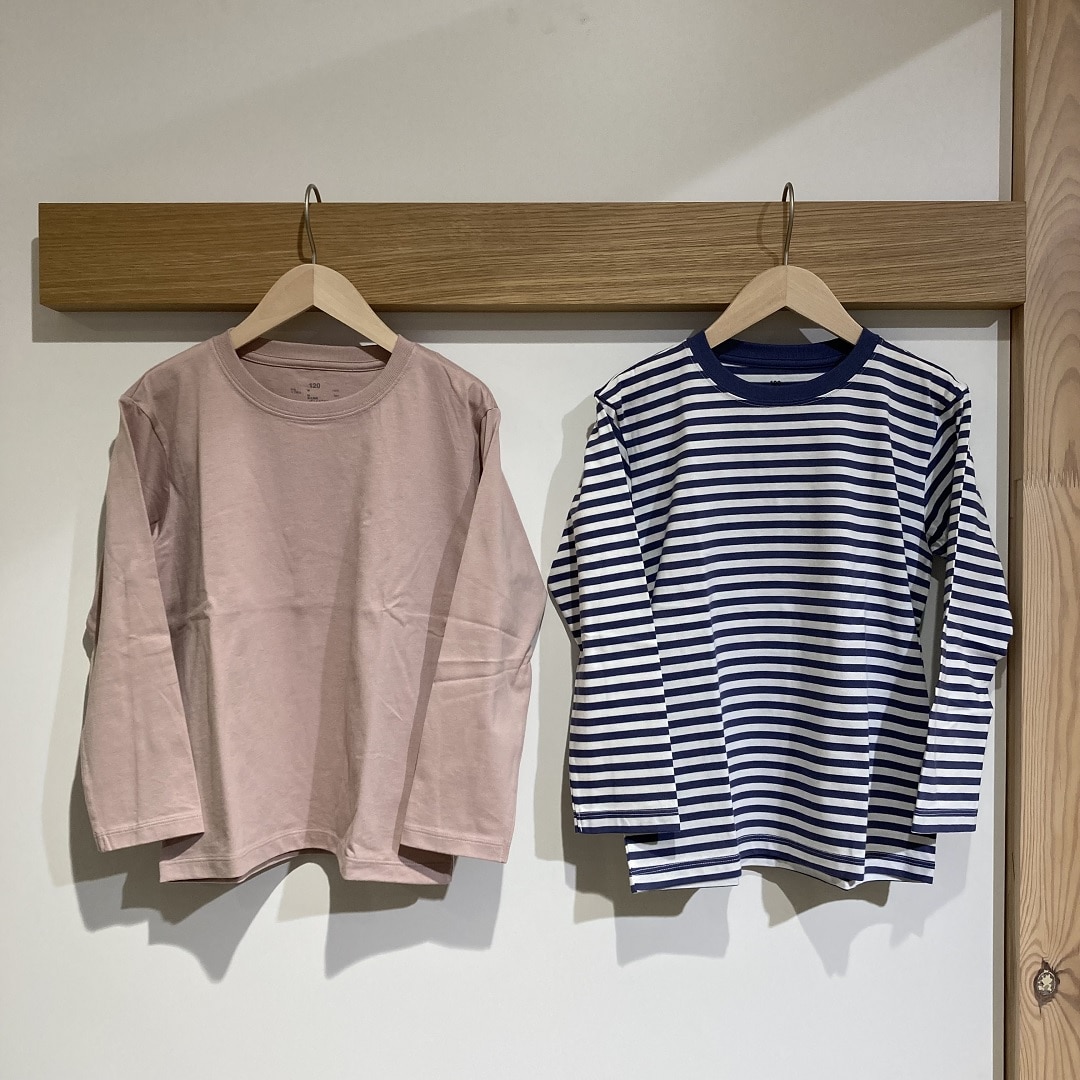綿天竺編みクルーネックＴシャツ