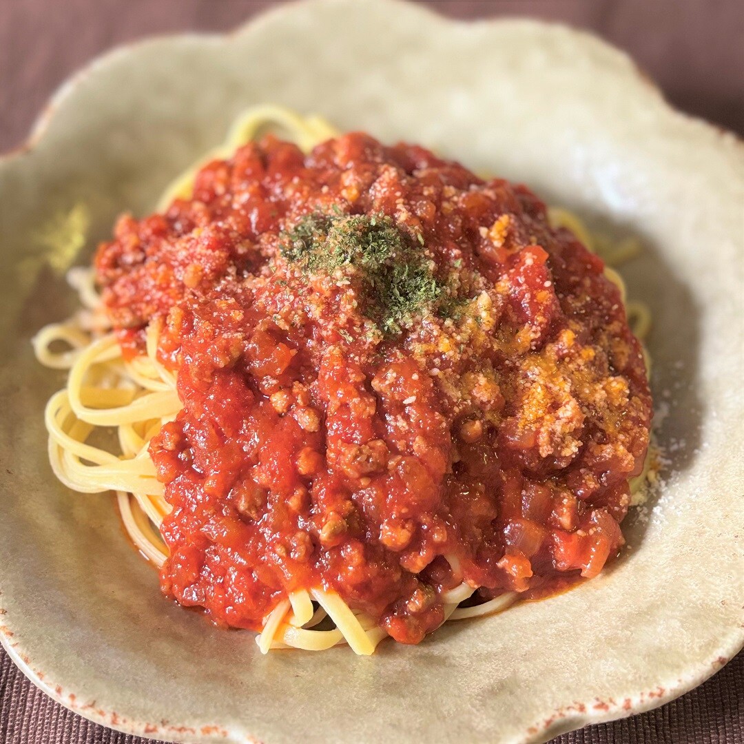 ミートソースパスタ