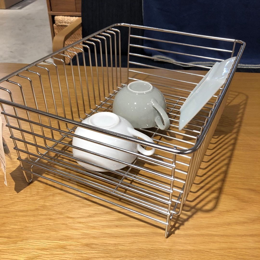 天満屋ハピータウン岡北】私の愛用品#27ステンレスバスケット小｜ 無印良品