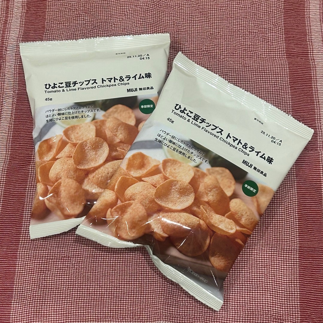 ひよこ豆チップス　トマト＆ライム味