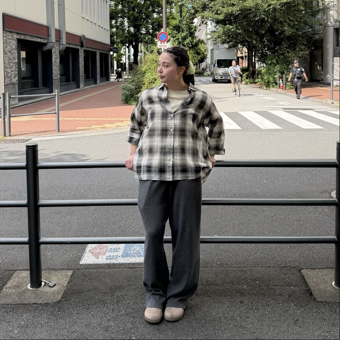 【池袋西武】色違いチェックシャツでリンクコーデ_4xULIs