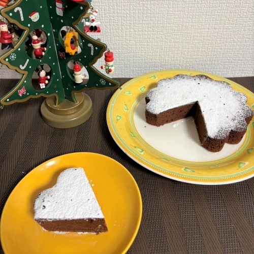 完成したガトーショコラの画像