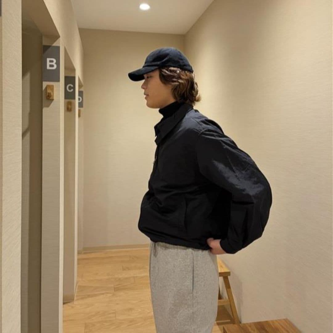 【183cm】落ち着いた色味で整えるカジュアルスタイル