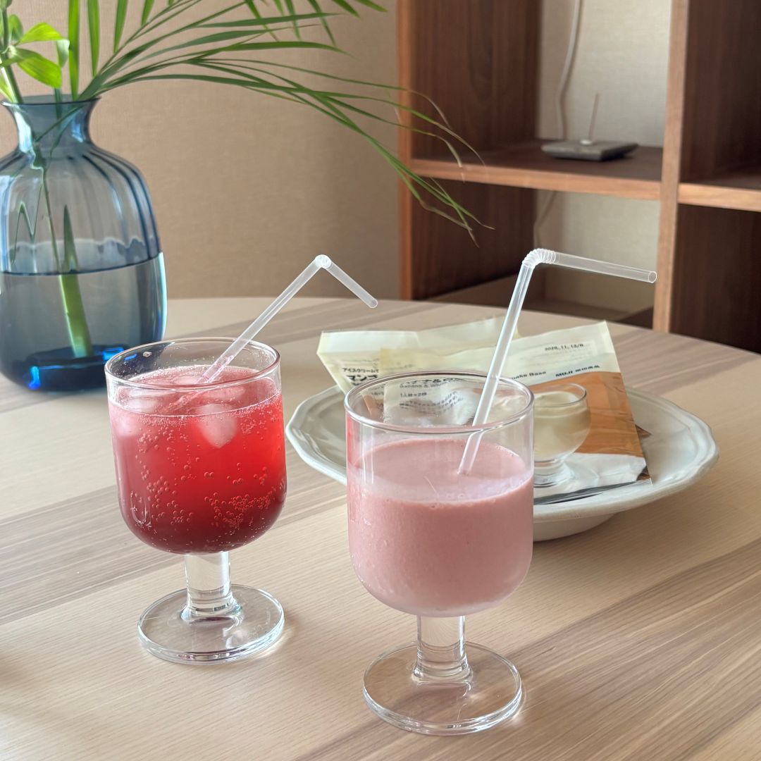 完成したシェイクとソーダ割
