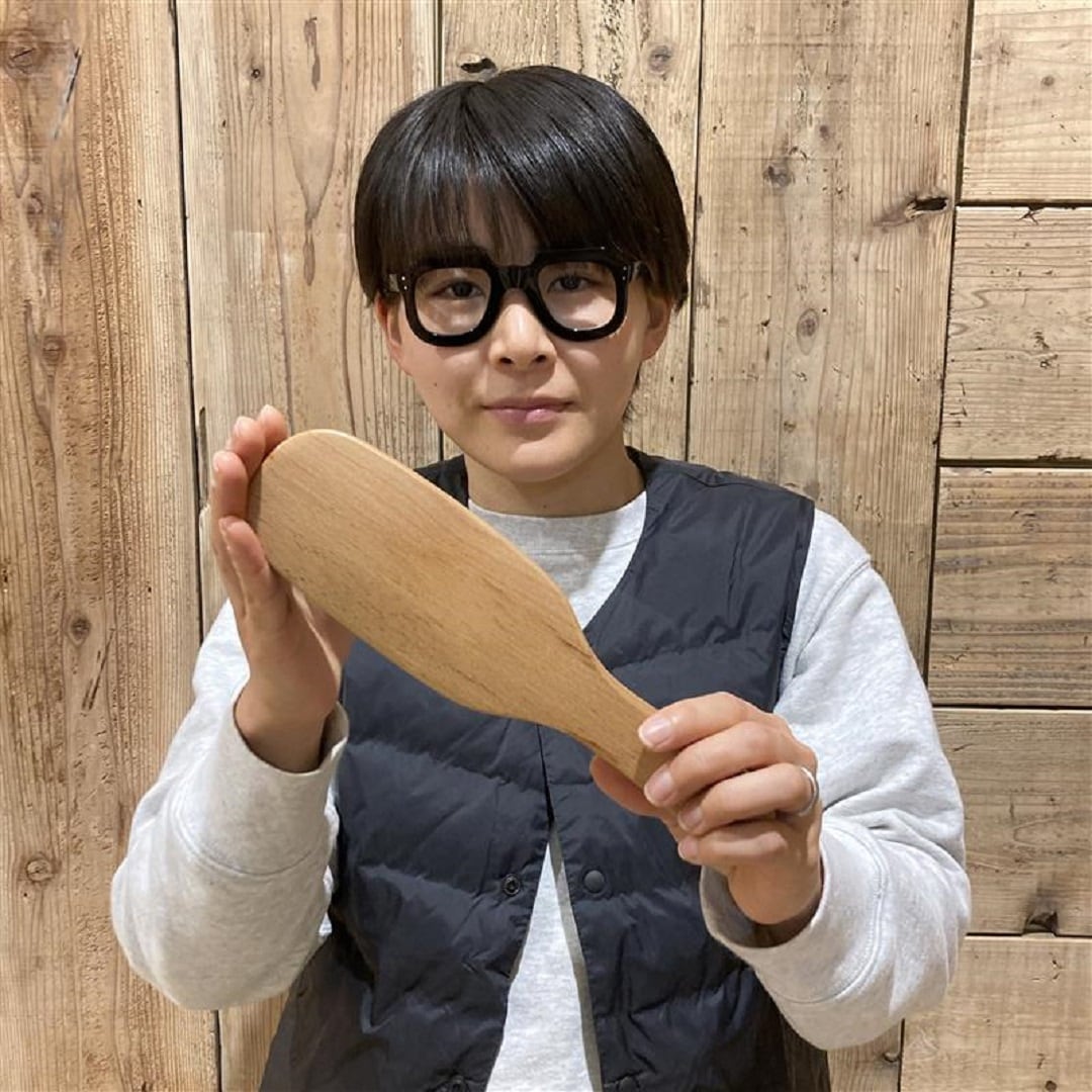 ブナ材洋服ブラシ　後ろ側