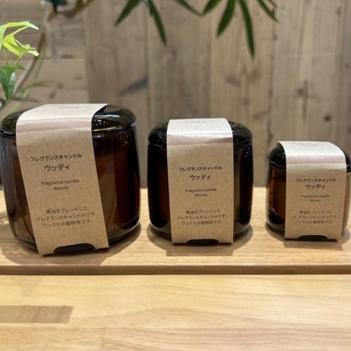 フレグランスキャンドルサイズの画像