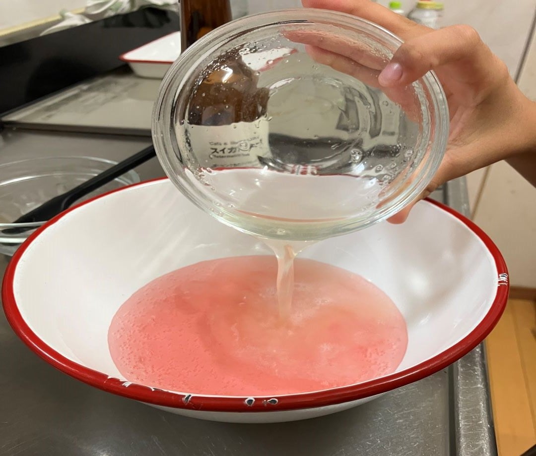 ソーダにゼラチン