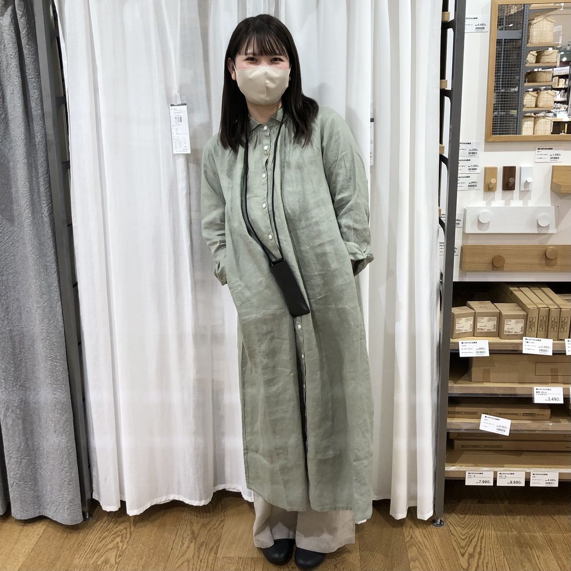 アル・プラザ長浜】洗うほど やわらかな ふんわりワンピース｜ 無印良品