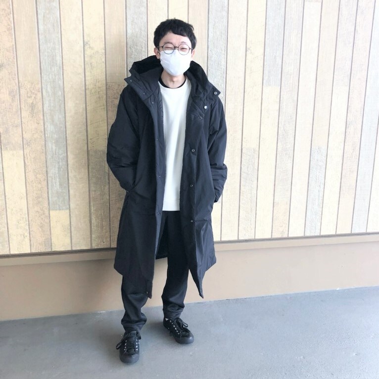 無印良品　ベンチコート　黒　サイズS いとく男鹿SC】身長169cm｜ 無印良品