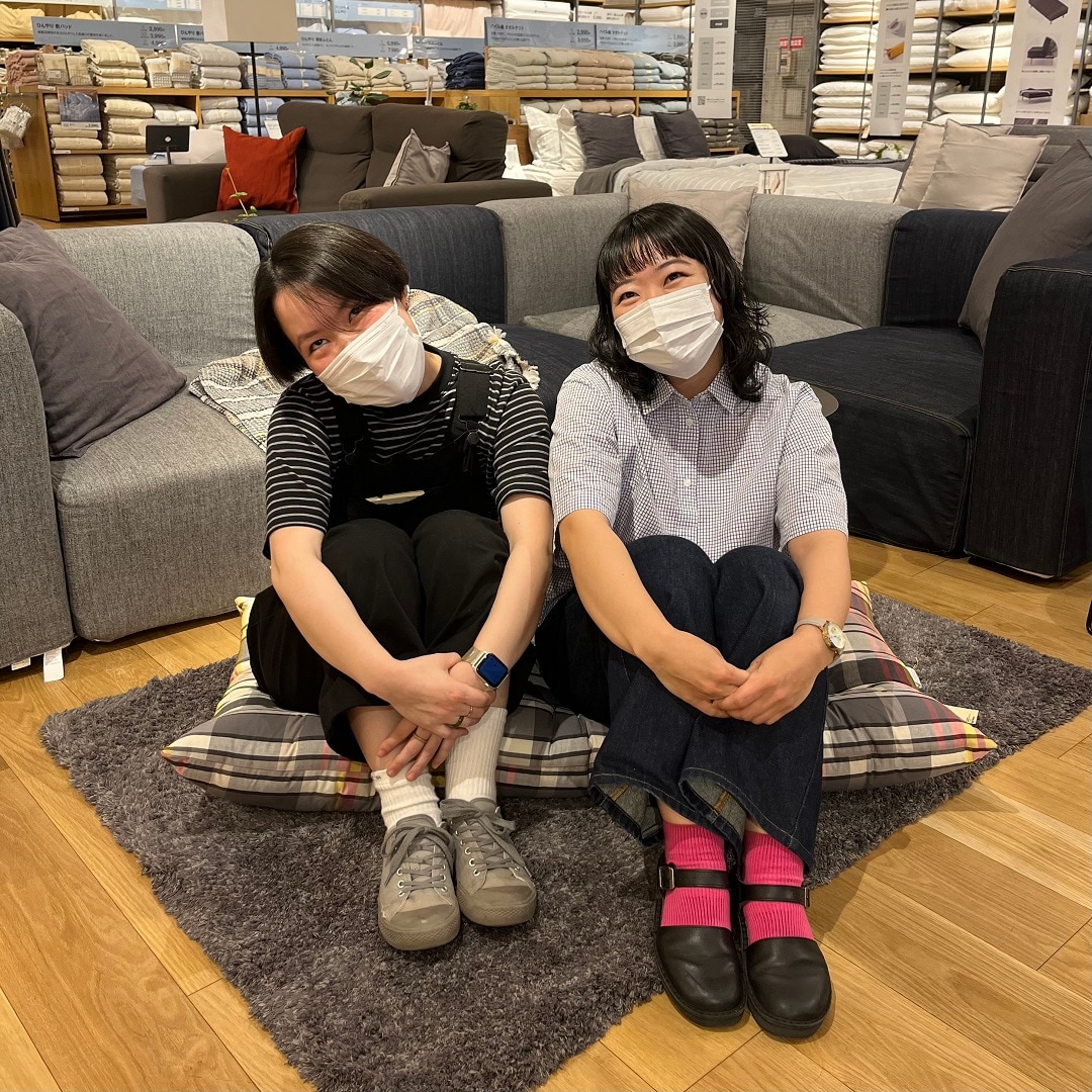 専用★new★ハンドメイド✳︎ 巾着　トライアングル✖️チェック　北欧柄　モノトーン 西友荻窪】マドラスチェックの寝具が入荷しました！｜ 無印良品