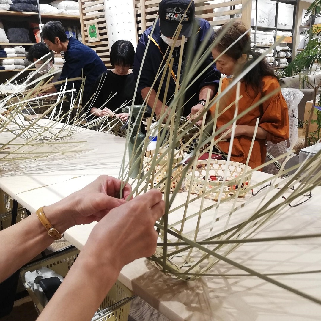 神戸阪急】周年祭イベント-竹かごワークショップ-｜無印良品 神戸阪急