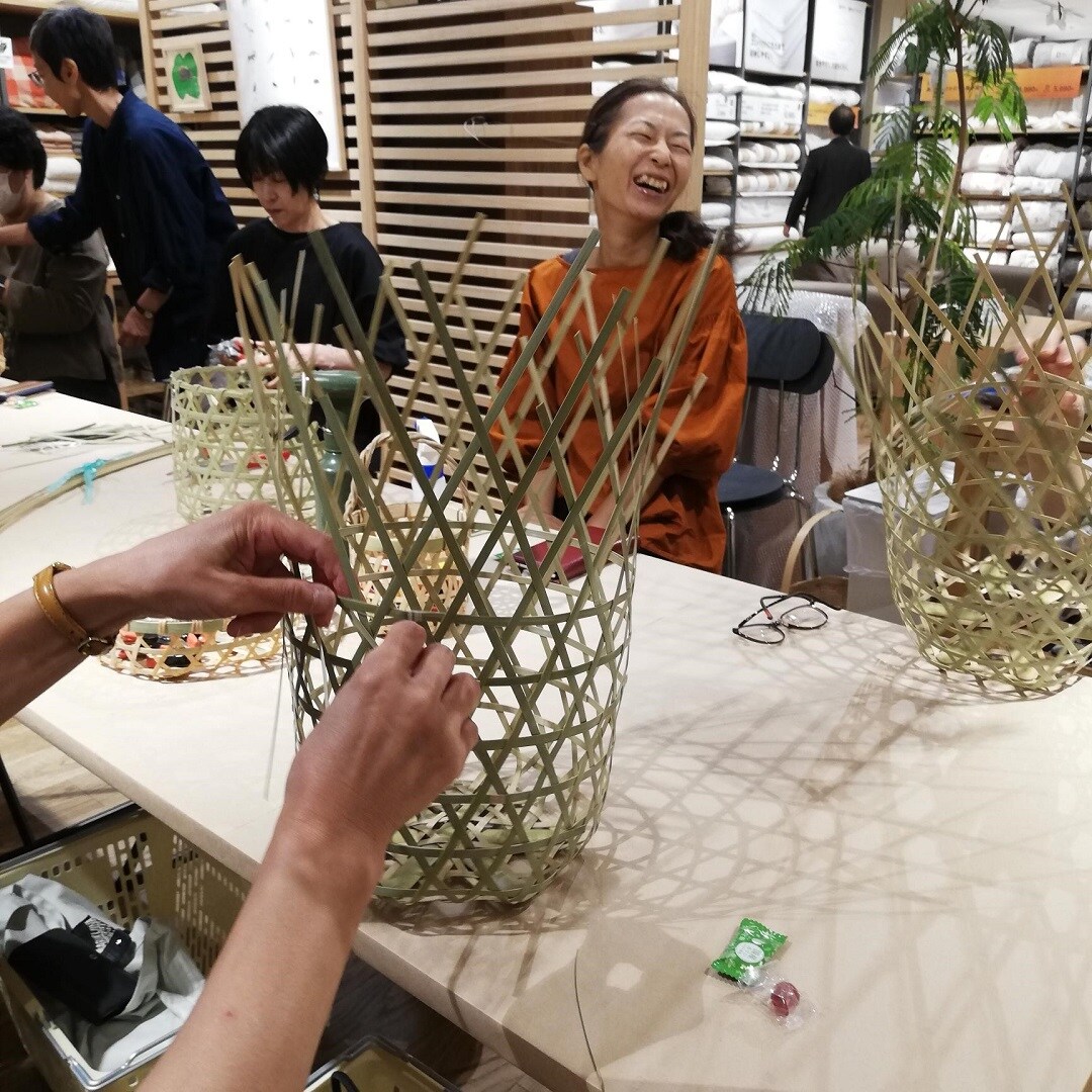 神戸阪急】周年祭イベント-竹かごワークショップ-｜無印良品 神戸阪急