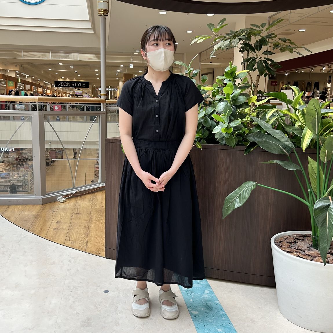 イオンモール新居浜】新商品 強撚ボイルを身長別で着比べてみ イオンモール新居浜】新商品 強撚ボイルを身長別で着比べてみ