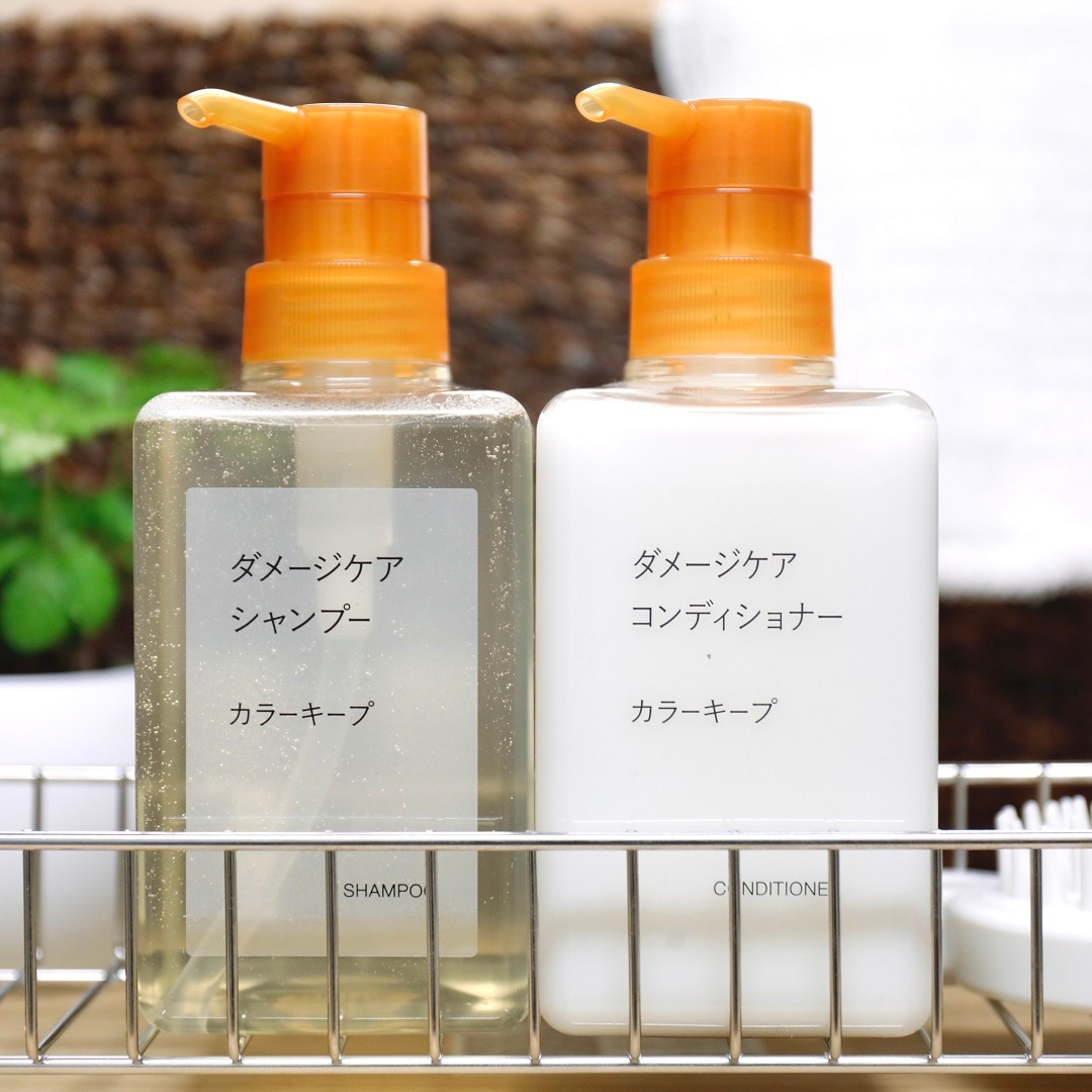 18本　無印良品　カラーキープ　シャンプー＆コンディショナー 無印良品 / ダメージケアシャンプー／コンディショナー カラーキープ