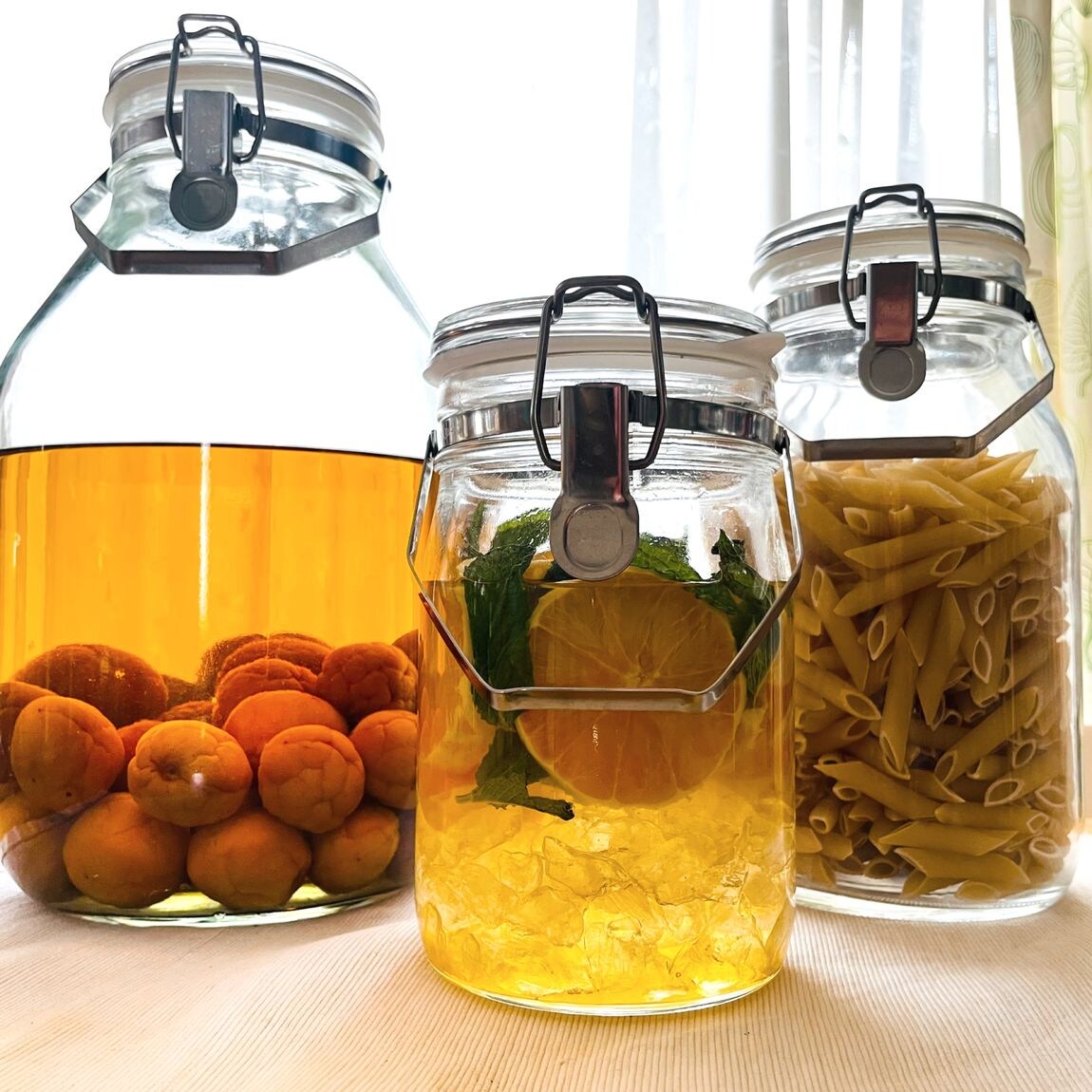 ミウィ橋本】簡単にできて見た目もオシャレ♪果実酒用ビンで作る