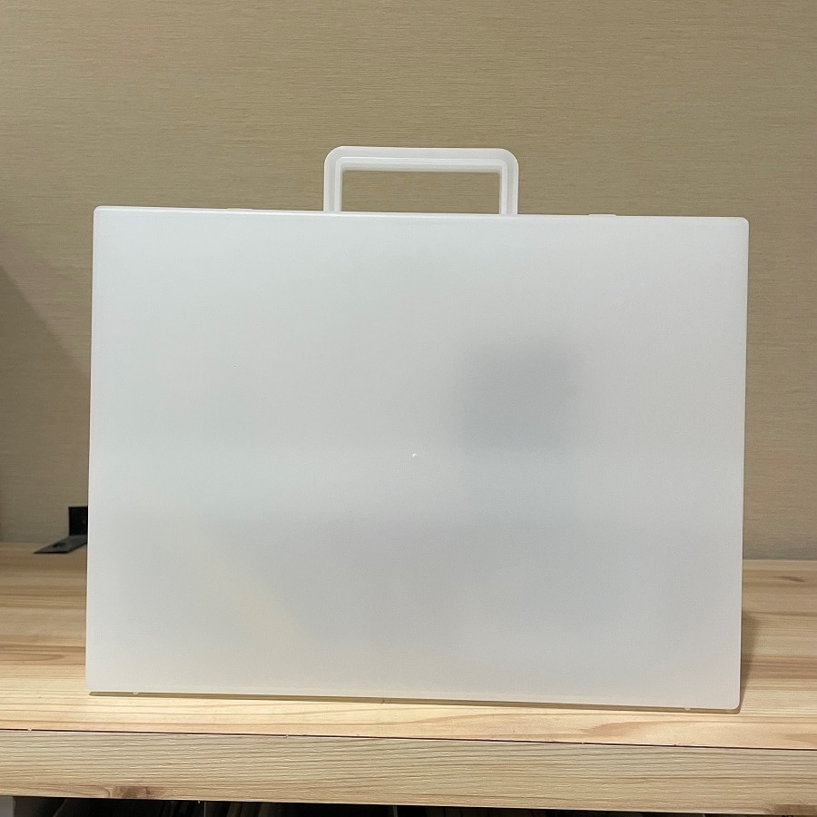 人気の半透明 無印良品【6個セット】自立収納できるキャリー
