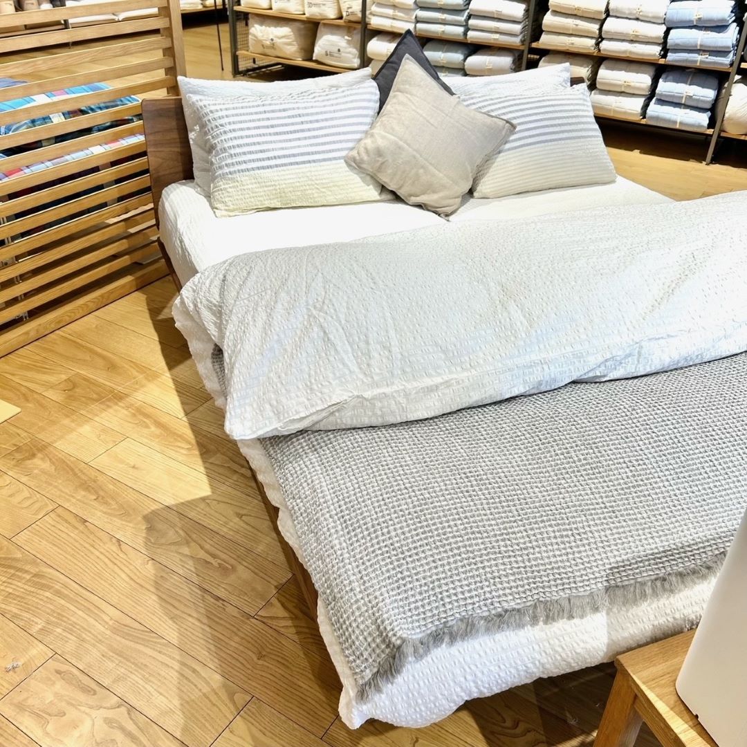 ハピオ木野】快眠のすすめ サッカー織の寝装カバー｜ 無印良品