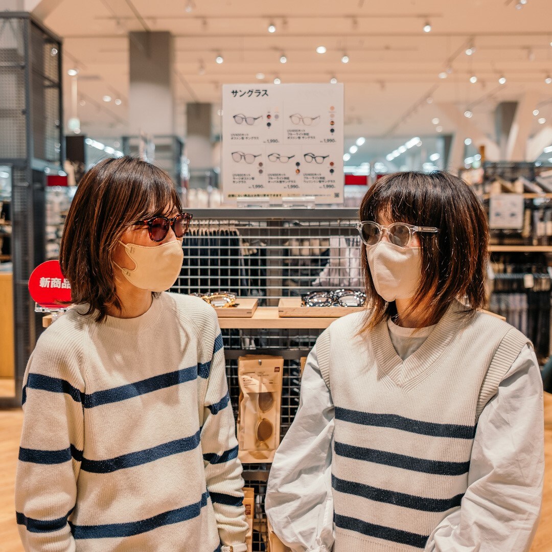 UNIQLO ひかり ユニクロ オーバル サングラス ブラウン