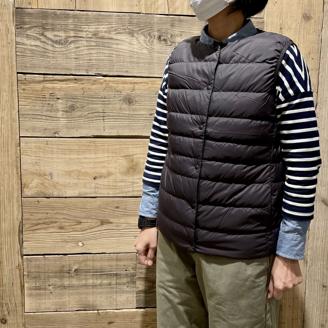 中古直販 リバーシブルスタンドカラーキルトダウンベスト bodycontourz.com