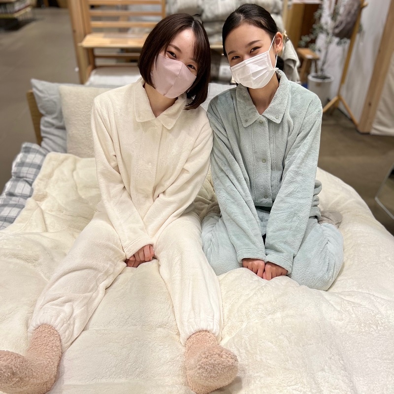 無印良品　着る毛布パジャマとヘアミルクのセット セレオ国分寺】寒い夜にも安心 着る毛布パジャマ｜ 無印良品