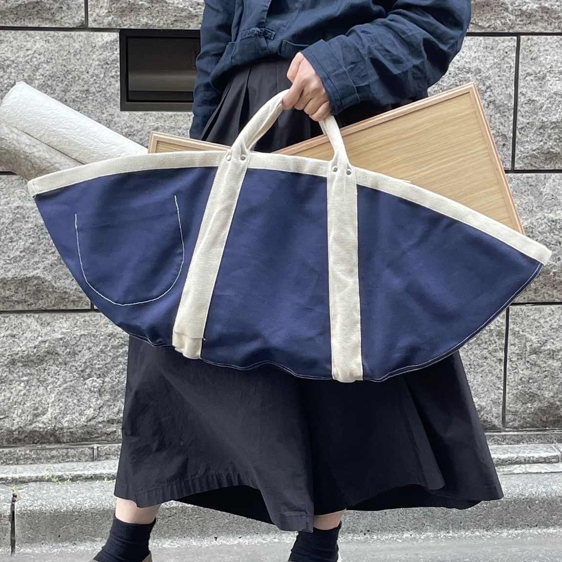 青山】 ボートカバークロス ツールバッグ｜無印良品 Found