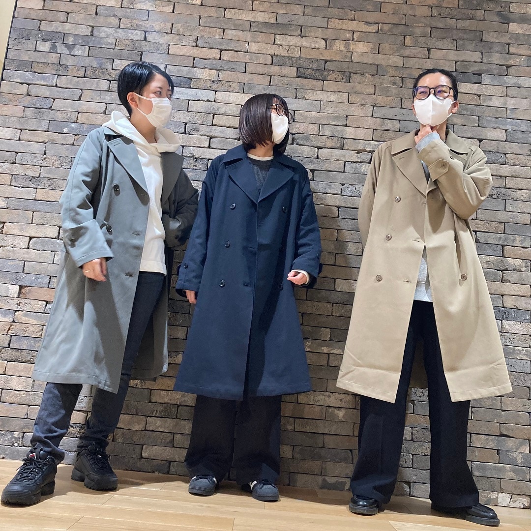 【新品】2025新発売　MUJI　無印良品　撥水　トレンチコートXL　ネイビー 2023秋冬新作】無印良品の撥水トレンチコート｜シルエットが