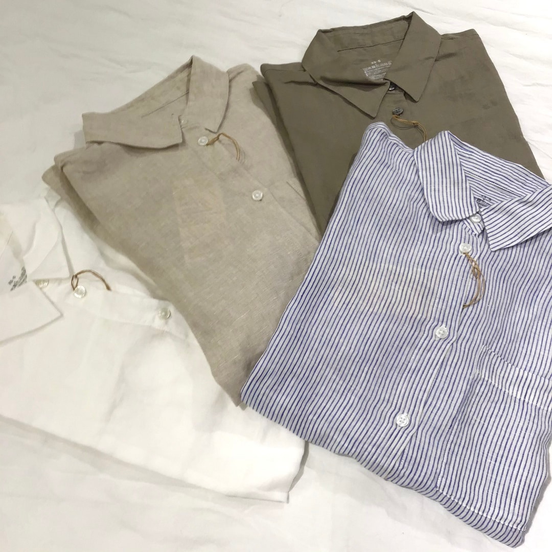 西友長浜楽市】 フレンチリネン洗いざらし ワイドシャツ|スタッフの