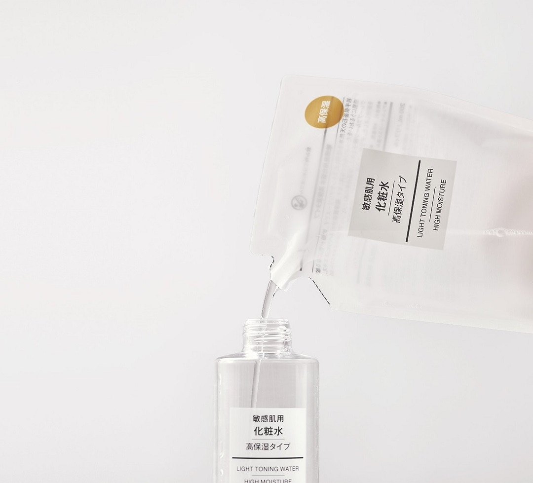 東京有明】MUJIで繰り返し使える。をかんガエル。「化粧水用リフィル